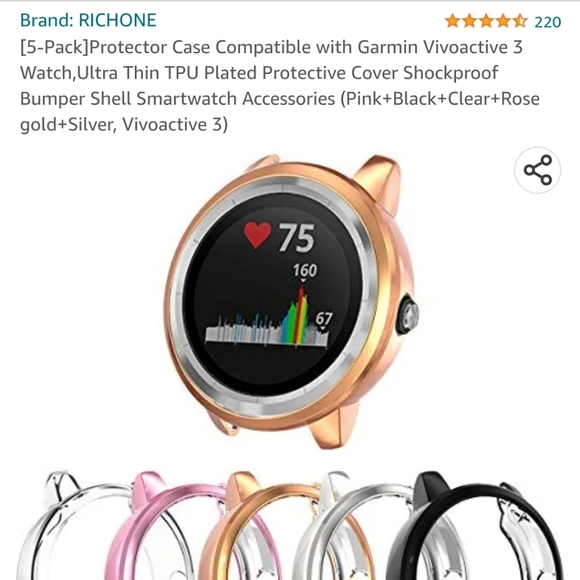 Garmin Vivoactive 3 watch protectors - Picture 2 of 2